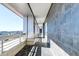 Modern hallway with tile floors and city views at 169 Cooper River Dr, Mount Pleasant, SC 29464