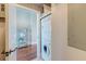 Stackable washer and dryer in the laundry closet at 169 Cooper River Dr, Mount Pleasant, SC 29464