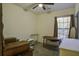 Bedroom with wooden desk and window at 115 Golfview Ln, Summerville, SC 29485