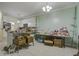 Galley kitchen with white cabinets and granite countertops at 115 Golfview Ln, Summerville, SC 29485