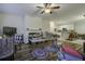 Living room, hardwood floors, kitchen view at 115 Golfview Ln, Summerville, SC 29485