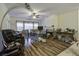 Living room featuring hardwood floors and a fireplace at 115 Golfview Ln, Summerville, SC 29485