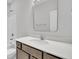 Bathroom with light countertop, modern sink, and large mirror at 317 Abercom Place Dr, Moncks Corner, SC 29461