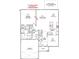 A floor plan of the first story highlighting the location of the Gathering room, kitchen, and primary bedroom at 144 Seaton Street, Summerville, SC 29486