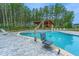Accessible community pool equipped with a chair lift, ensuring inclusivity for all residents to enjoy the water and surrounding amenities at 144 Seaton Street, Summerville, SC 29486