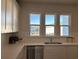 Modern kitchen showcasing stainless steel appliances, a sink, and white cabinets with plenty of natural light at 5142 Double Eagle Lp, Summerville, SC 29485