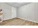Clean basement space features light wood flooring and neutral paint, with a water heater at 2265 Bailey Dr, North Charleston, SC 29405