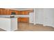 Modern kitchen with wood cabinets, granite counters, and stainless steel appliances at 1112 Moss Grove Dr, Moncks Corner, SC 29461