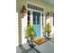 Welcoming blue front door with ornate lantern lights at 436 Church St, Mount Pleasant, SC 29464