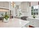 Modern kitchen with marble countertops and gas range at 436 Church St, Mount Pleasant, SC 29464
