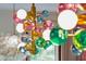 Close up of colorful glass bubble chandelier at 436 Church St, Mount Pleasant, SC 29464