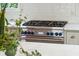 Stainless steel gas range with blue knobs at 436 Church St, Mount Pleasant, SC 29464