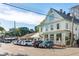 Street view of charming shops and businesses in a coastal town at 436 Church St, Mount Pleasant, SC 29464