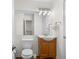 Brightly lit bathroom featuring a vanity, sink, toilet, and towel rack at 4796 Champion Way # C, North Charleston, SC 29418