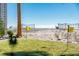 Enjoy ocean views from this beachfront putting green at 1579 E Ashley Ave, Folly Beach, SC 29439