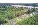 Aerial view of neighborhood near water at 1625 Pimlico Blvd, Moncks Corner, SC 29461