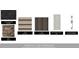 Exterior color selections featuring architectural shingles, stone, siding, front door, and door hardware at 219 Darby Meadow Ln, Ridgeville, SC 29472