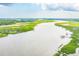 Wide river view from above at 2972 Anchor Watch Dr, Wadmalaw Island, SC 29487
