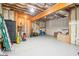 Unfinished basement with exposed beams and plumbing, offering ample storage space at 2972 Anchor Watch Dr, Wadmalaw Island, SC 29487