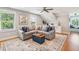 Relaxing living area with sectional sofa and wet bar at 2972 Anchor Watch Dr, Wadmalaw Island, SC 29487