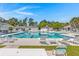 Community pool with lounge chairs and cabanas at 1005 Shinnecock Hills Ct, Summerville, SC 29483