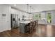 Kitchen with stainless steel appliances and large island at 1016 Swamp Harrier Ave, Ravenel, SC 29470