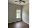 Newly painted bedroom with ceiling fan, accent lighting and one window at 1081 Irving Manigault Rd, McClellanville, SC 29458