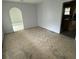 Living room with damaged flooring needing renovation at 112 Beatrice Ln, Summerville, SC 29485