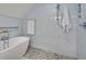 Modern bathroom with soaking tub and walk-in shower at 15 Horlbeck Aly # A-7, Charleston, SC 29401