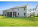 House with a screened porch and grassy backyard at 440 Coopers Hawk Dr, Summerville, SC 29483