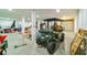 Spacious garage with golf cart and room for storage at 4858 Marshwood Dr, Hollywood, SC 29449