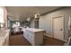 Kitchen island with white cabinets and marble countertop at 524 Hayes Park Blvd # 3, Johns Island, SC 29455