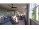 Spacious living room with comfortable sectional sofa and large windows at 524 Hayes Park Blvd # 3, Johns Island, SC 29455