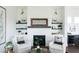 Living room fireplace with built-in shelving at 528 Hayes Park Blvd # 4, Johns Island, SC 29455