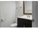 Small bathroom with dark vanity and gold accents at 6240 April Pine Cir # B, North Charleston, SC 29406
