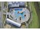 Overhead view of the community pool and surrounding area at 645 Blueway Ave, Summerville, SC 29486