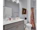 Bathroom with vanity, toilet, and shower at 645 Blueway Ave, Summerville, SC 29486