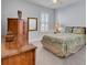 Bedroom with a double bed and wooden furniture at 645 Blueway Ave, Summerville, SC 29486