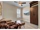 Bright bonus room features a cozy sitting area and built-in storage at 645 Blueway Ave, Summerville, SC 29486