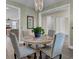 Elegant dining room with a round table, four chairs, and a view of the kitchen at 645 Blueway Ave, Summerville, SC 29486