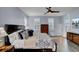 Spacious main bedroom with king-size bed and private balcony access at 645 Blueway Ave, Summerville, SC 29486
