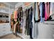 Organized walk-in closet with hanging rods and drawers at 645 Blueway Ave, Summerville, SC 29486