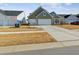 Two-car garage and driveway, green house with landscaping at 1104 Cooper Point St, Summerville, SC 29485