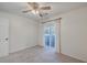 Bright bedroom with sliding glass door leading to a balcony at 1158 Village Creek Lane Unit 4 # 803, Mount Pleasant, SC 29464