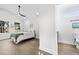 Main bedroom with vaulted ceiling and en-suite bathroom at 1994 Groveland Ave, North Charleston, SC 29405