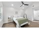 Bright bedroom with wood floors and ceiling fan at 1994 Groveland Ave, North Charleston, SC 29405