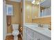 Simple bathroom with a single vanity and shower at 2007 Central Ave, Summerville, SC 29483
