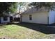 Large backyard with detached garage and small shed at 201 Regent St, Summerville, SC 29483