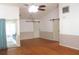 Open dining area with hardwood floors and barn doors at 201 Regent St, Summerville, SC 29483