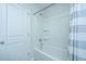 Clean bathroom with a bathtub shower combo and updated vanity at 264 Godwit Dr, Summerville, SC 29486